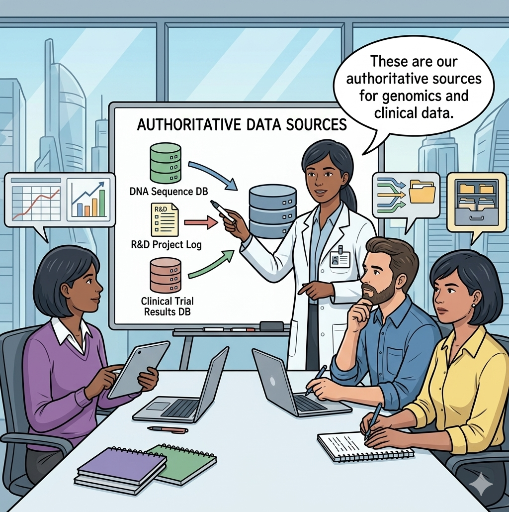 The clinical trials team identifying key clinical sources