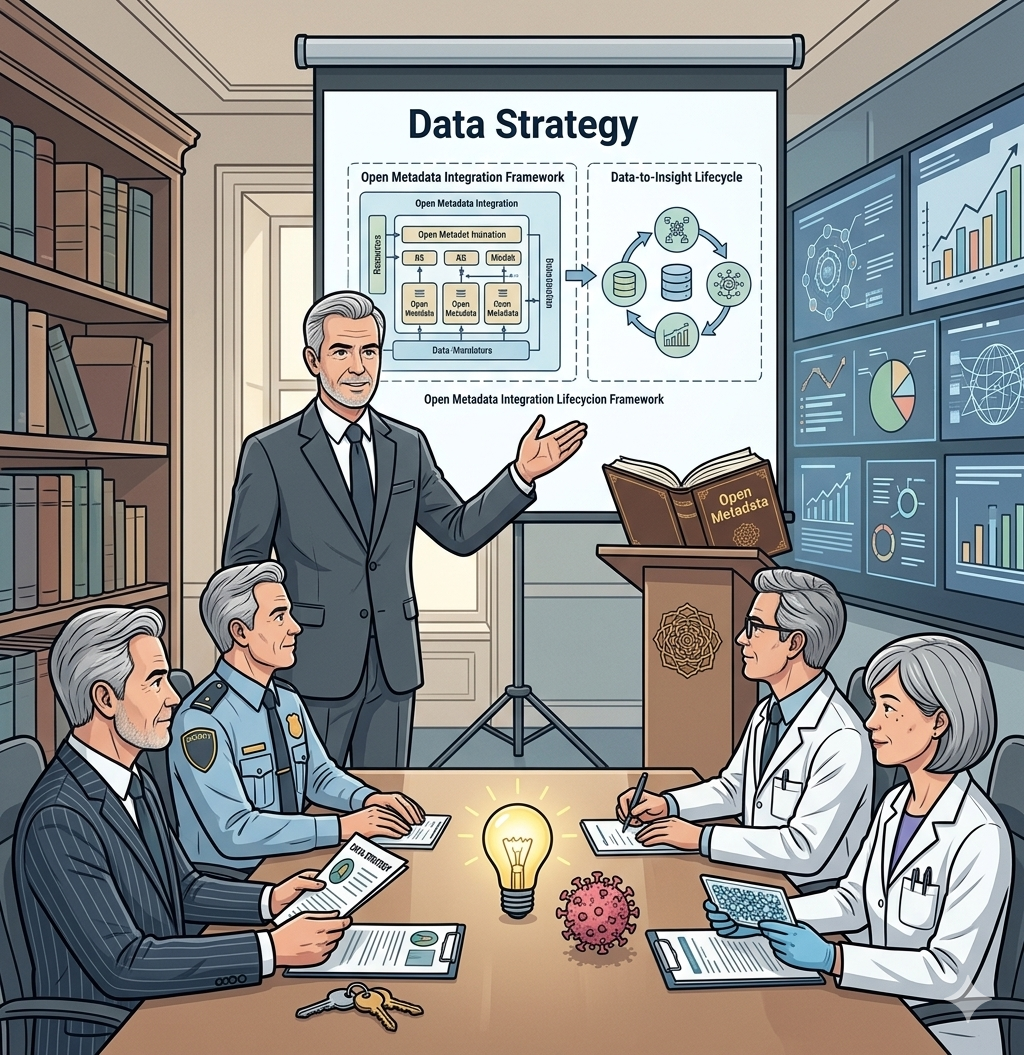 Jules sharing data strategy with board