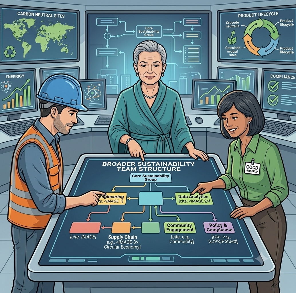 The sustainability team