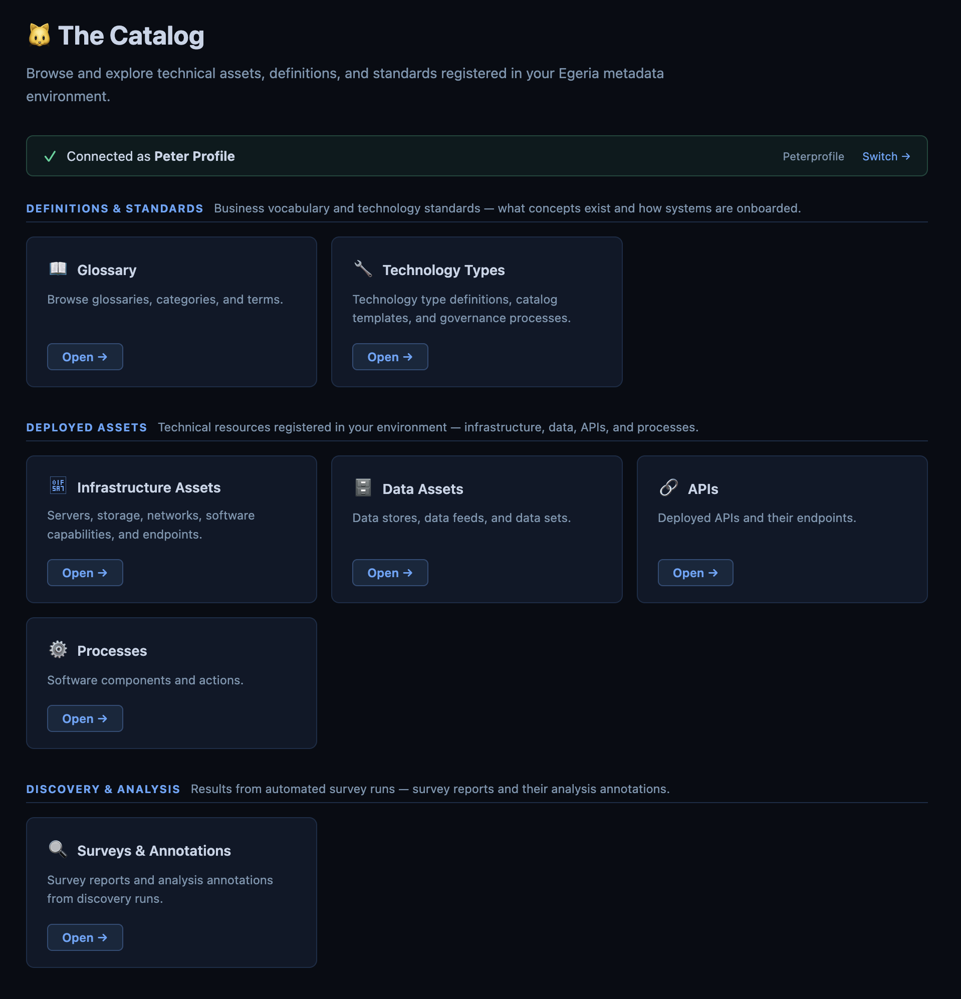 The Catalog